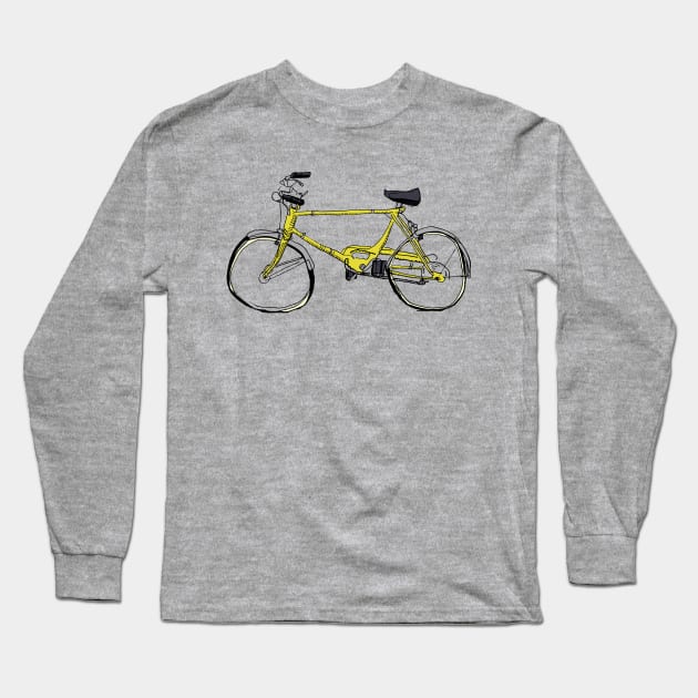 Cruiser Bicycle Long Sleeve T-Shirt by eVrydayART